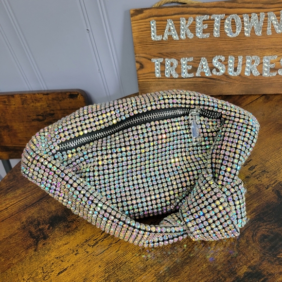 Like New Montana West Crystal Embellished Handbag aurora borialis - Picture 2 of 11